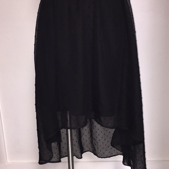 Rickis Black High Low Dress Sz 4 - Picture 2 of 6